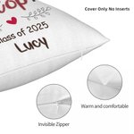 Personalized Photo and Text Soft Throw Pillow Cover Home Decor Valentine's Day Mother's Day Graduation Gift for Couple Mom
