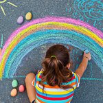 Personalized Cute Rabbit Easter Egg Carton with 6 Chalk Eggs and Name Easter Party Favor Basket Filler Gift for Kids