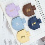 Marque-page magnétique en cuir avec porte-stylo Fournitures de bureau Cadeau d'anniversaire pour les amoureux des livres
