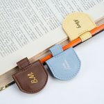 Marque-page magnétique en cuir avec porte-stylo Fournitures de bureau Cadeau d'anniversaire pour les amoureux des livres