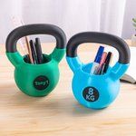 Personalizado Multicolor 3D Impreso Kettlebell Portalápices Organizador de Escritorio con Texto Divertido Regalo de Gimnasio para Levantador de Pesas Amante del Fitness
