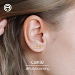 Henkilökohtainen Kreikan Letter Stud korvakorut Dainty Korut Bid Day Sorority Syntymäpäivä Lahja Siskot Ystävät | Callie × Affinity Licensing