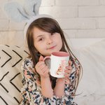 Personalized Cute Bunny Initial and Name 11oz Ceramic Mug 12oz Enamel Mug Sippy Cup Easter Party Favor Gift for Kids