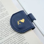 Marque-page magnétique en cuir avec porte-stylo Fournitures de bureau Cadeau d'anniversaire pour les amoureux des livres