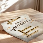 Personalisierte Von Mama jetzt Oma Kreuzworträtsel Kunst Poster rahmenlose gerahmte Malerei mit Namen Geburtstag Housewarming Geschenk für Mama Oma