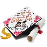Personalized  My Dogs Can Have A Better Life Graduation Cap Topper Decoration with 1-2 Dogs Class of 2025 Graduation Gift for Graduates Dog Lover