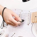 Púa de guitarra personalizada Collar de cuerda tejida con foto y nombre Accesorio de interpretación musical Regalo de cumpleaños para guitarristas Músico