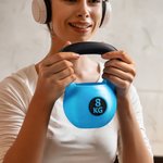 Personalizado Multicolor 3D Impreso Kettlebell Portalápices Organizador de Escritorio con Texto Divertido Regalo de Gimnasio para Levantador de Pesas Amante del Fitness