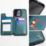 Personalized Classic Winnie the Pooh Leather Flip Wallet Phone Case with Name and RFID Blocking Card Holder Graduation Gift for Graduates