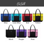 Gorra de Graduación Personalizada Nombre Inicial Bolsa Grande con Bolsillos de Malla Accesorios de Viaje Regalo de Graduación para Amigo Familia