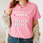 Personalisierte Multicolor Kreuzworträtsel Scrabble Puzzle T-shirt Sweatshirt lustige Muttertag Geschenk für Mama Oma