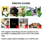 Tampon personnalisé avec nom pour chat, chien, animal de compagnie, portrait, autocollant de couleur Cadeau de sympathie pour les propriétaires d'animaux de compagnie.