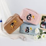 Personalisierte wasserdichte Bachelor Hut Initial Makeup Tasche mit Namen Reisezubehör Graduierung Klasse von 2025 Geschenk für Absolventen