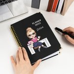 Cahier à spirale A5 avec pages d'agenda hebdomadaires et mensuelles Cadeau d'anniversaire et de Nouvel An pour la famille et les amis