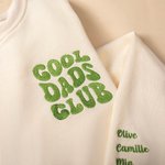 Henkilökohtainen kirjailtu Cool Moms Dads 100% puuvillaa Unisex huppari Kid nimet Äitienpäivä Isänpäivä Baby ilmoitus lahja vanhemmille