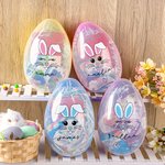 Personalized Cute Bunny Expression Ears Easter Egg with Name Easter Hunting Birthday Party Gift for Kids