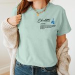 Personalised Birth Flower T-Shirt Sweatshirt Hoodie with Name Mother's Day Appreciation Birthday Gift for Moms Grandmas Women