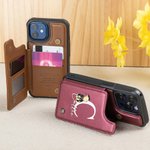 Personalized Classic Winnie the Pooh Leather Flip Wallet Phone Case with Name and RFID Blocking Card Holder Graduation Gift for Graduates