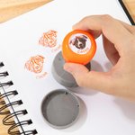 Personalisierter Haustier Foto Porträt Selbstfärbender Stempel mit Namen Geburtstags- oder Erinnerungsgeschenk für Tierbesitzer und -liebhaber