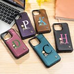 Personalized Classic Winnie the Pooh Leather Flip Wallet Phone Case with Name and RFID Blocking Card Holder Graduation Gift for Graduates