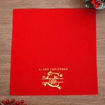 Henkilökohtainen Gold Silver Lumihiutale Santa Hat Initial Reusable lautasliina nimellä Merry Christmas Table Decor Housewarming lahja perheelle ystävä