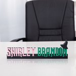 Personalized Wizard Hat 3D Printed Wicked Name Plate Home Decor Housewarming Gift for Colleagues Friends