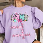 Personalized Easter Eggs Crossword Puzzle Name T-shirt Sweatshirt Hoodie with Title Birthday Mother's Day Appreciation Gift for Mom Grandma Women