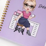 Cahier à spirale A5 avec pages d'agenda hebdomadaires et mensuelles Cadeau d'anniversaire et de Nouvel An pour la famille et les amis