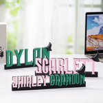 Personalized Wizard Hat 3D Printed Wicked Name Plate Home Decor Housewarming Gift for Colleagues Friends