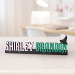 Personalized Wizard Hat 3D Printed Wicked Name Plate Home Decor Housewarming Gift for Colleagues Friends