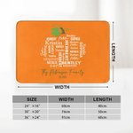 Personlig pumpa ordmoln dörrmatta med text födelsedag höstgåva för vän familj