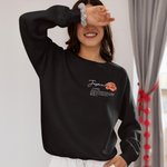 Personalised Birth Flower T-Shirt Sweatshirt Hoodie with Name Mother's Day Appreciation Birthday Gift for Moms Grandmas Women