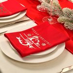 Henkilökohtainen Gold Silver Lumihiutale Santa Hat Initial Reusable lautasliina nimellä Merry Christmas Table Decor Housewarming lahja perheelle ystävä