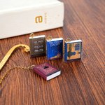 Personalizado en miniatura 1-3 Book Cover Charms Retro de acero inoxidable Gancho Marcapáginas Accesorio de lectura Regalo de cumpleaños para Book Lover Bookworm