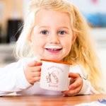 Personalized Cute Bunny Floral Initial 12oz Enamel Mug with Name Happy Easter Birthday Gift for Boys Girls