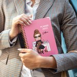 Cahier à spirale A5 avec pages d'agenda hebdomadaires et mensuelles Cadeau d'anniversaire et de Nouvel An pour la famille et les amis