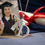 Personligt Dainty Graduation Cap Zircon Initial Necklace Graduation Keepsake Födelsedagspresent för akademiker