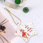Personalized Baby's First Christmas Tree Pentagram Bunny Ornaments