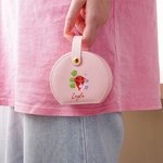 Personalisierte Floral Birthstone PU Leder Hand-held-Schmuck-Box mit Namen Portable Travel Essentials Geburtstag Muttertag Geschenk für Frauen Mädchen