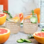 Personligt Seester Definition 12oz stamlöst vinglas med namn Födelsedagsfest Hem Bar Housewarming Present till systrar Vänner
