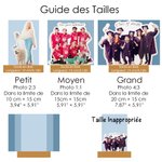 Plaque Acrylique Transparente Personnalisée avec Photo et Textes Décoration de Bureau Cadeau Anniversaire pour Amis Famille