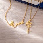 Personligt namnhalsband med graverat årtal för examen Keepsake Födelsedagspresent för studenter från årskurs 2025