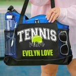 Gepersonaliseerde Voetbal Honkbal Sportbal Mam Grote Mesh Draagtas met Tekst Sportevenement Moederdag Verjaardagscadeau voor Mam Oma