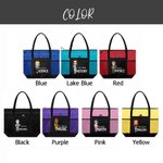 Personalisierte Lehrer Cartoon Charakter Name große Tragetasche mit Mesh-Tasche zurück zu Schule Anerkennung Geschenk für Lehrer