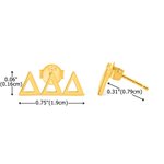 Henkilökohtainen Kreikan Letter Stud korvakorut Dainty Korut Bid Day Sorority Syntymäpäivä Lahja Siskot Ystävät | Callie × Affinity Licensing