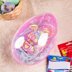 Conejito de Pascua Personalizado de Acuarela con Purpurina de Faux Huevo de Pascua Jumbo Rellenable con Nombre Cesta de Navidad Rellenos de Pascua Fiesta de Cumpleaños Regalo para Niños