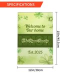 Personalised St. Patrick's Day Irish Clover Four Leaf Garden Flag with Text St. Patrick's Day Gift for Family