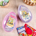 Huevo de Pascua Jumbo Rellenable Personalizado con Orejas de Conejito Excavadora con Nombre Multicolor Fiesta de Búsqueda del Huevo de Pascua Regalo para Niños