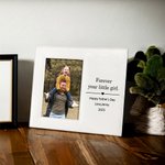Personalisierte Leder Fotorahmen mit Text und Folding Stand Vatertag Geschenk für Papa Opa