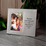 Personalisierte Leder Fotorahmen mit Text und Folding Stand Vatertag Geschenk für Papa Opa